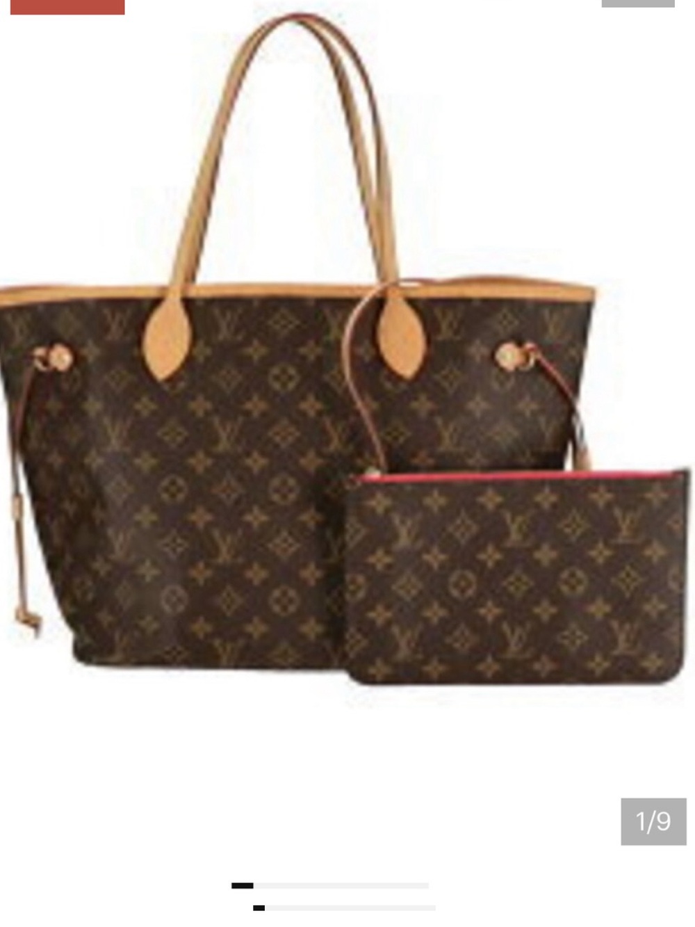 Designer Inspired Extra Large Neverfull Bag Tote with Wristlet